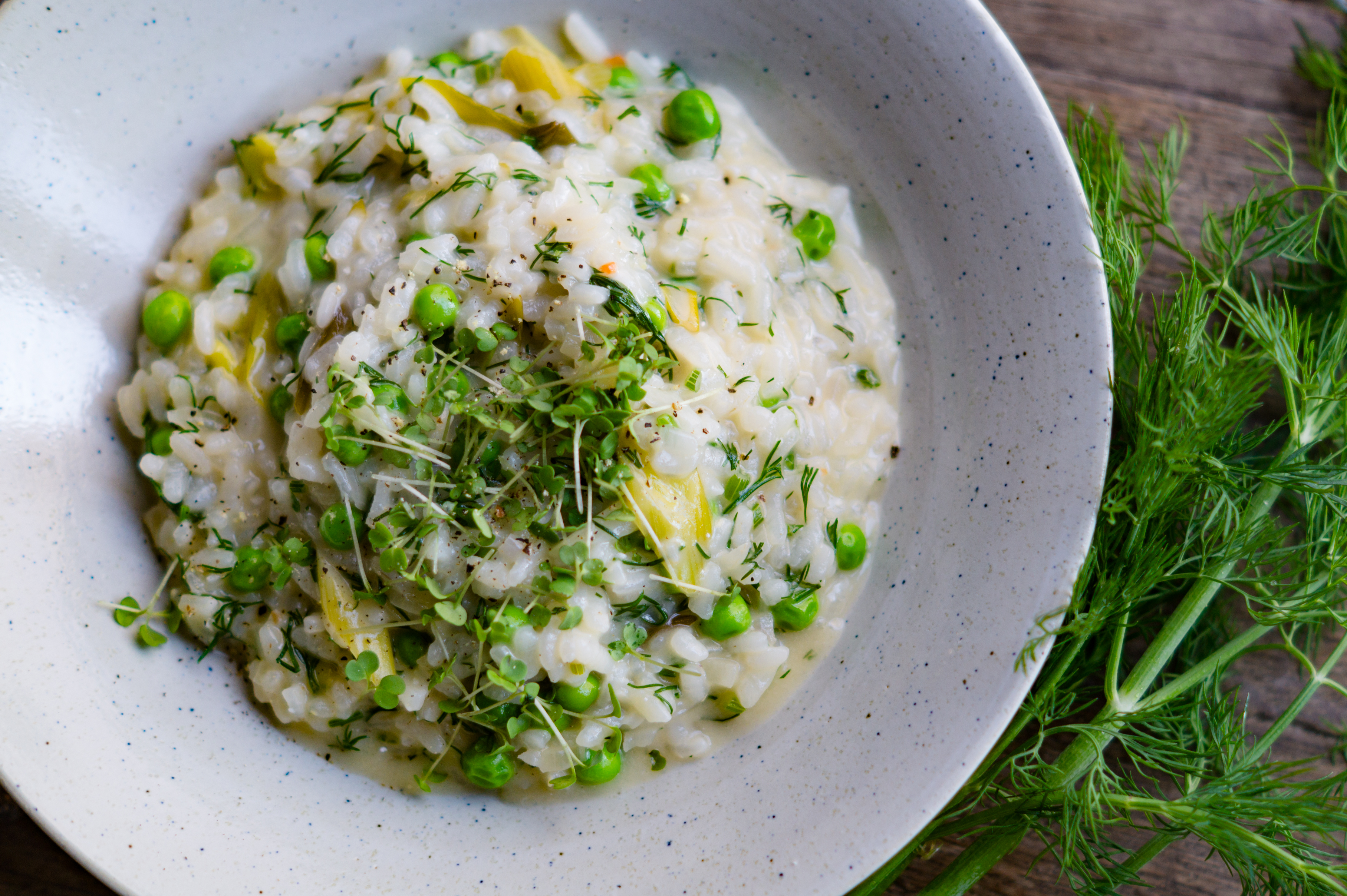 Image of Pea risotto with dill