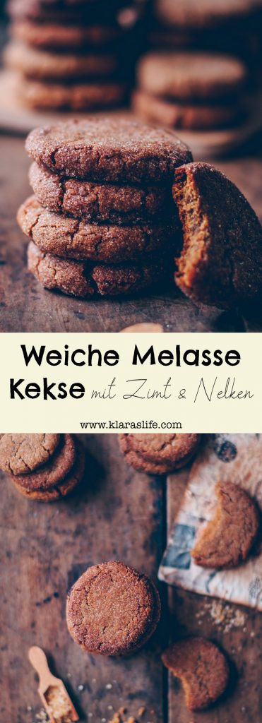 Weiche Melasse Kekse mit Ingwer &amp; Nelken - Klara`s Life
