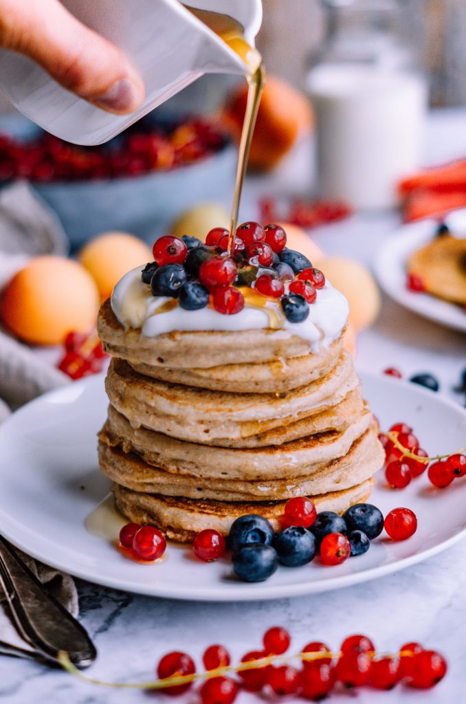 Vollkornweizen- Pfannkuchen | vegan - Klara`s Life Vollkornweizen- Pfannkuchen | vegan - Klara`s Life