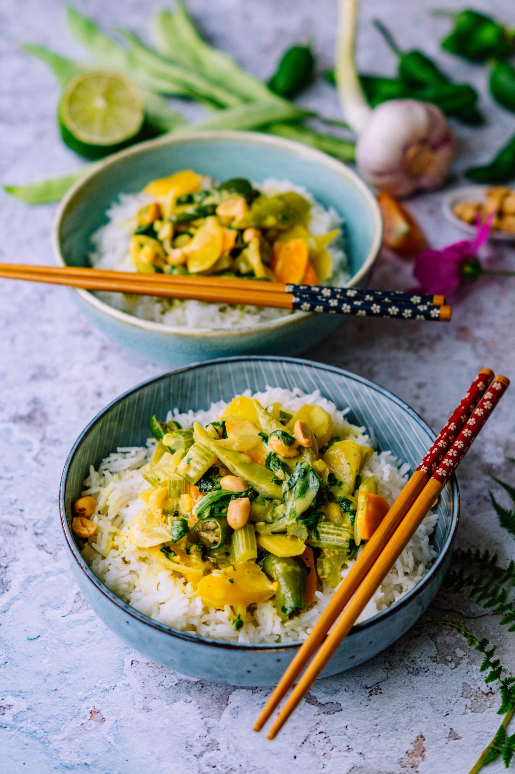 green vegetable curry