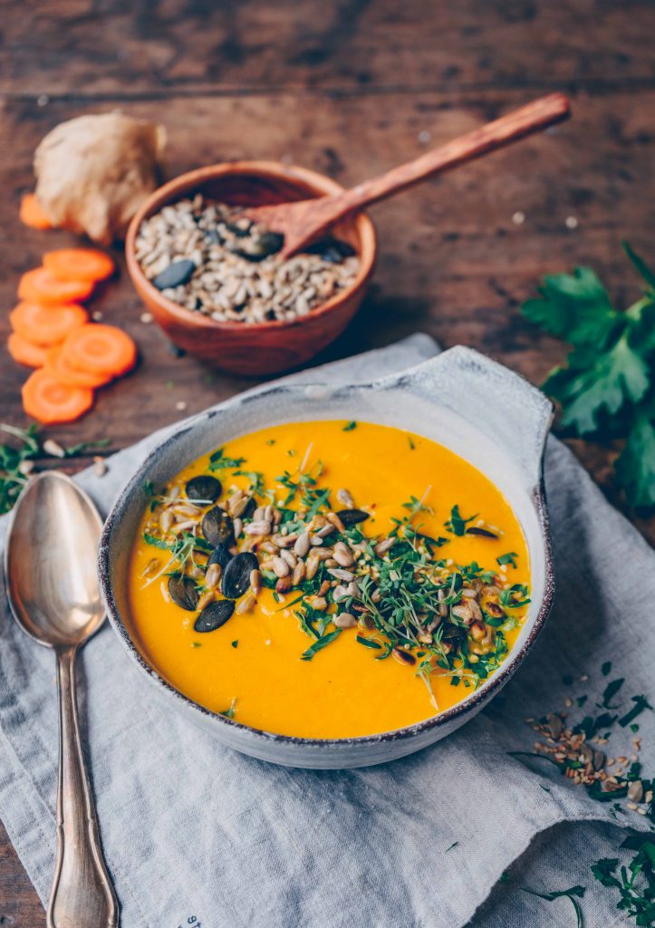 Karotten-Ingwer-Suppe. Cremig und scharf - Klara`s Life