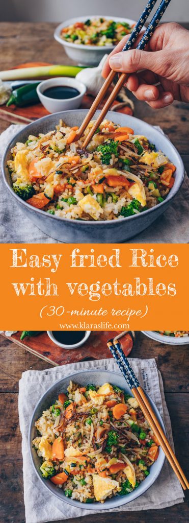 Easy Fried Rice with vegetables . 30 Minutes Recipe - Klara`s Life