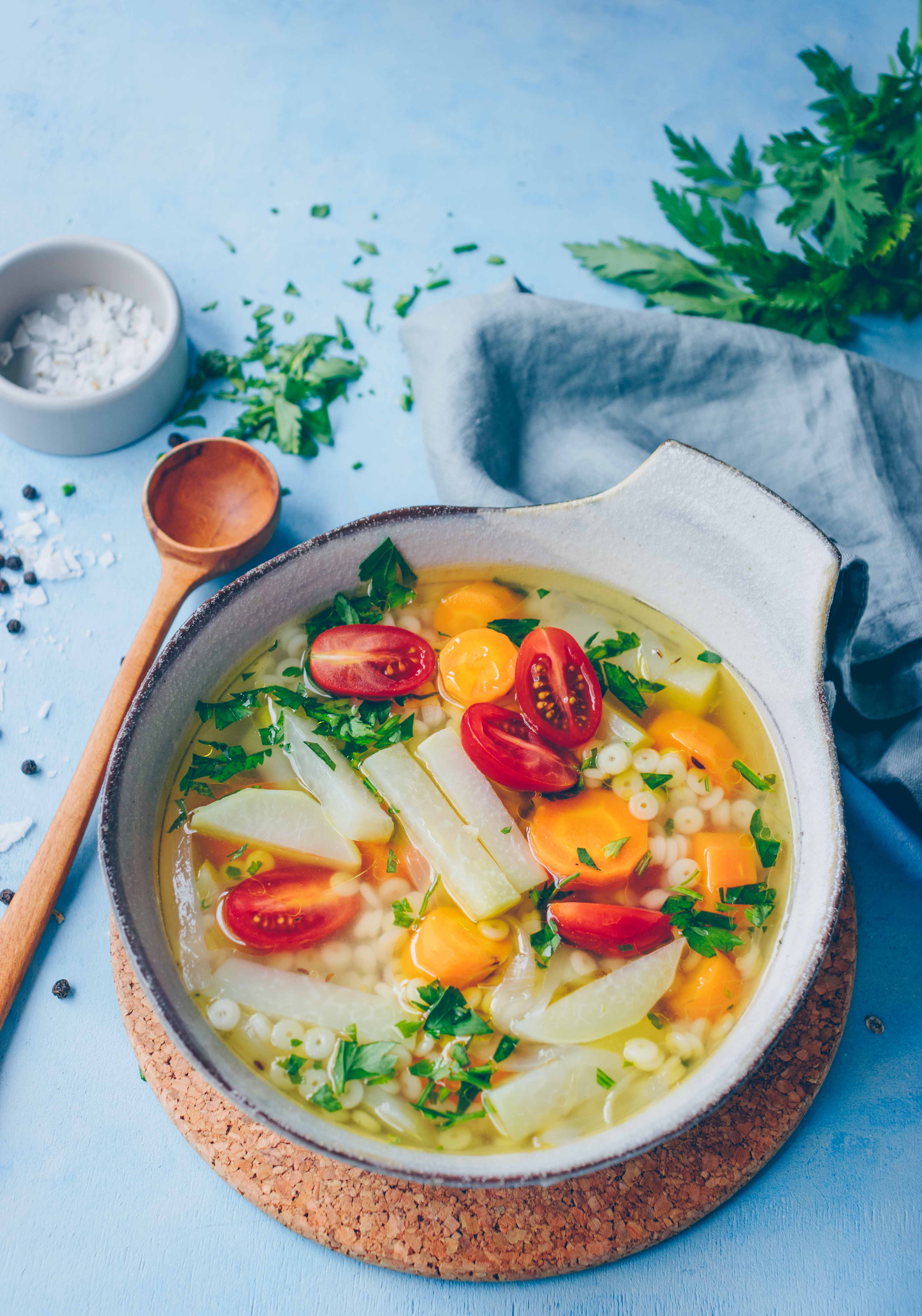 Gartengemüse-Suppe