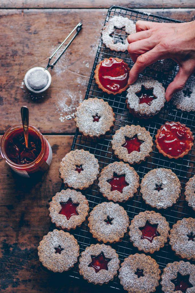 Poppy seed linzer cookies with rosehip jam Klara`s Life