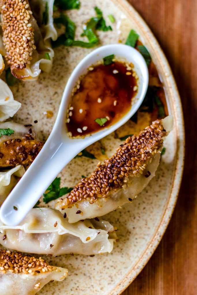 Vegetable potstickers with soy sauce dip Klara`s Life