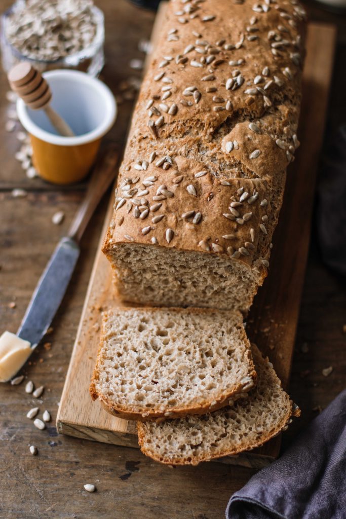 Sunflower seed bread recipe | easy whole grain bread - Klara`s Life