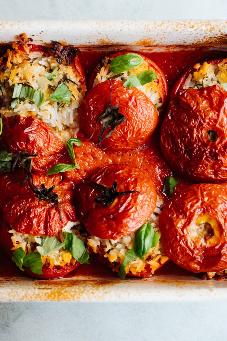 Gefüllte Tomaten mit Reis und Fetakäse - Hauptgerichte - Klara`s Life