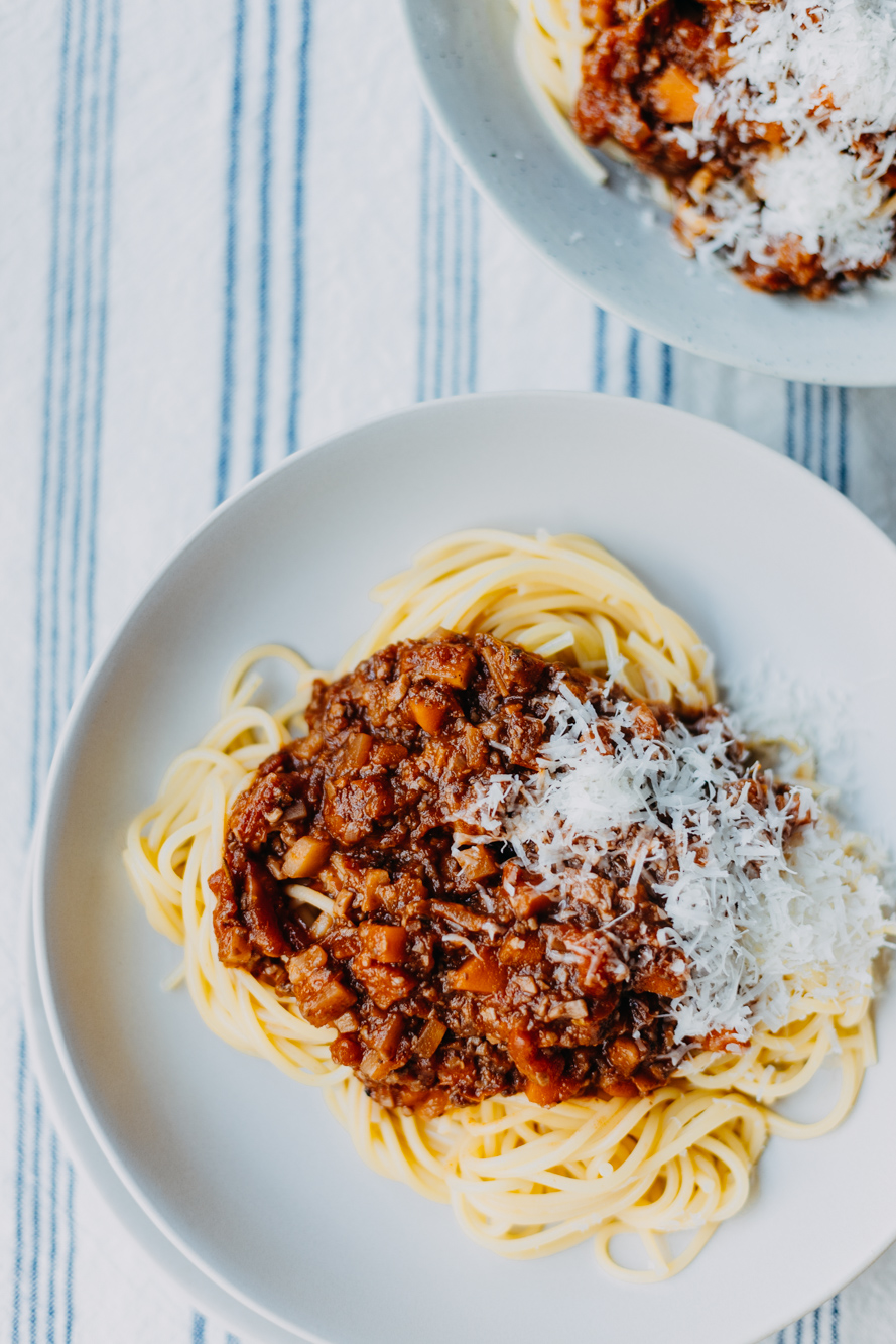 Pilz Bolognese mit Spaghetti - Hauptgerichte - Klara`s Life
